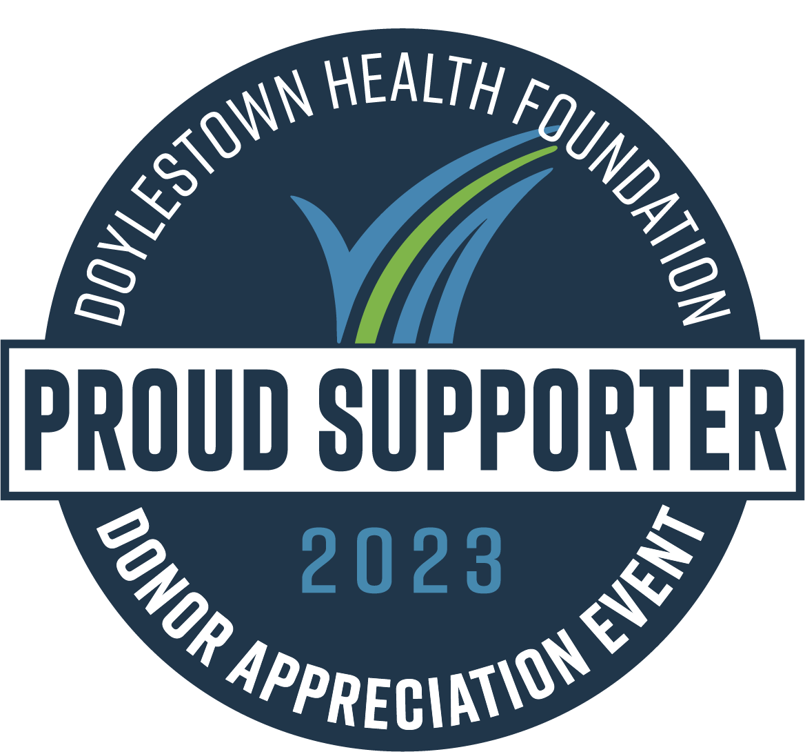 Doylestown Health Foundation Proud Supporter 2023 Donor Appreciation Event badge